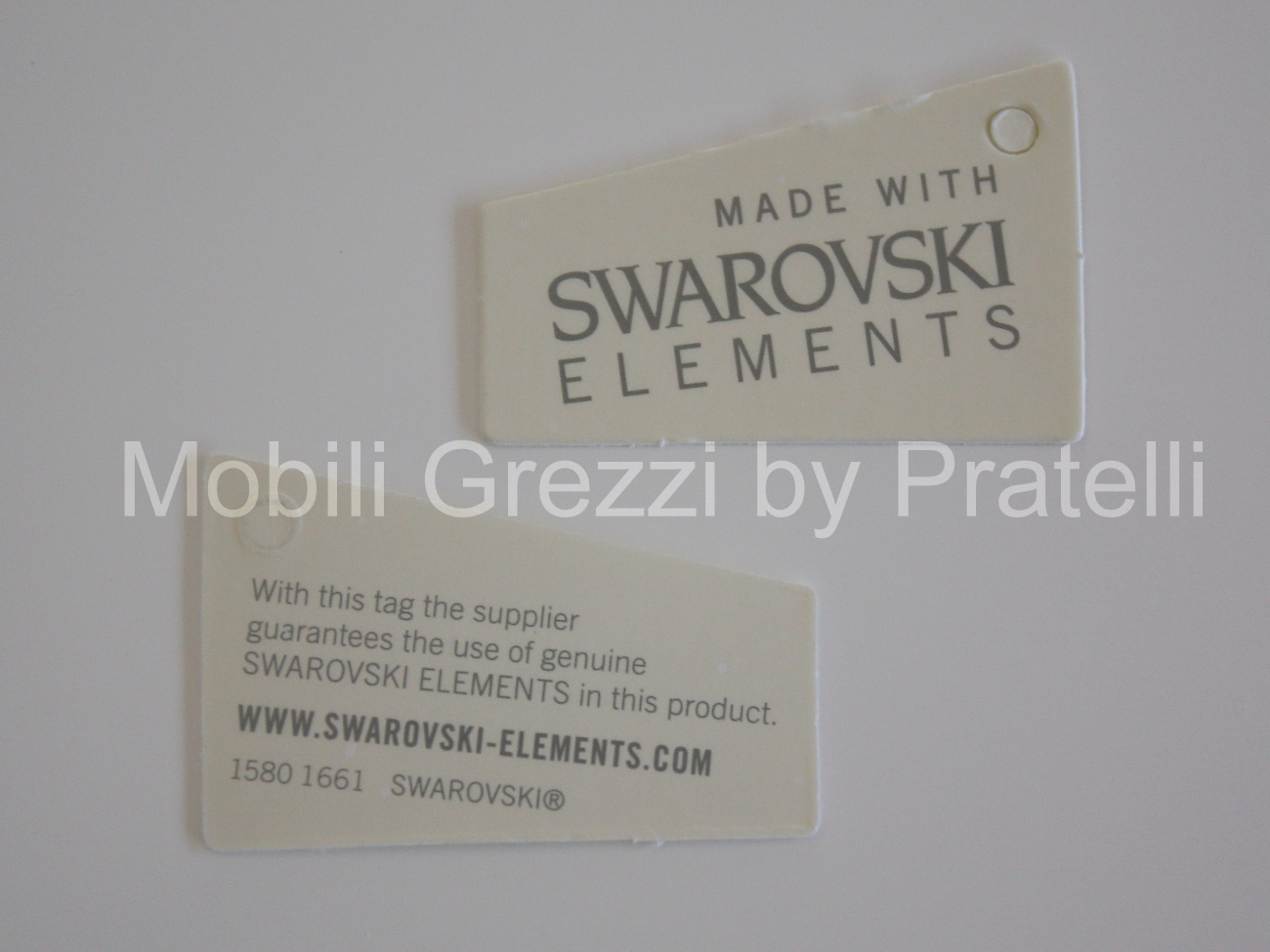 Certificato Swarovski Elements